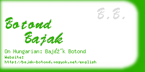 botond bajak business card